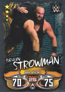 2018 Topps Slam Attax WWE Live #50 Braun Strowman Front