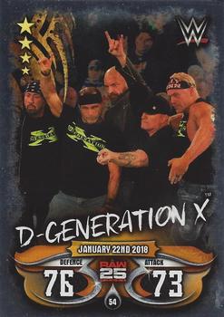 2018 Topps Slam Attax WWE Live #54 D-Generation X Front