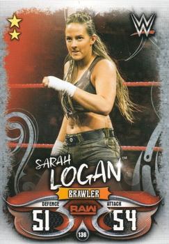 2018 Topps Slam Attax WWE Live #136 Sarah Logan Front