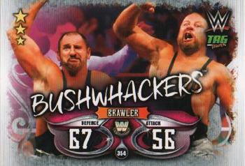 2018 Topps Slam Attax WWE Live #354 Bushwhackers Front