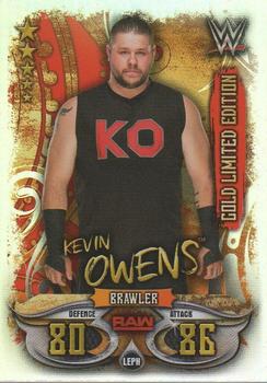 2018 Topps Slam Attax WWE Live - Gold Limited Edition #LEPH Kevin Owens Front