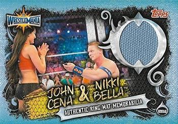 2018 Topps Slam Attax WWE Live - Mat Relics #RMAA John Cena / Nikki Bella Front