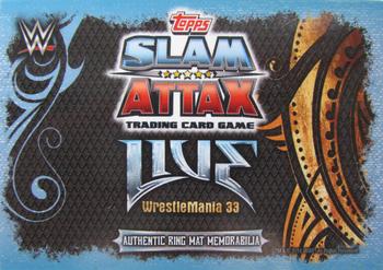 2018 Topps Slam Attax WWE Live - Mat Relics #RMAB Triple H / Stephanie McMahon Back