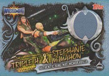2018 Topps Slam Attax WWE Live - Mat Relics #RMAB Triple H / Stephanie McMahon Front