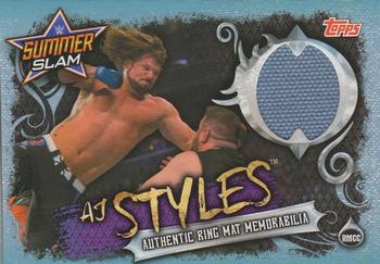 2018 Topps Slam Attax WWE Live - Mat Relics #RMCC AJ Styles Front