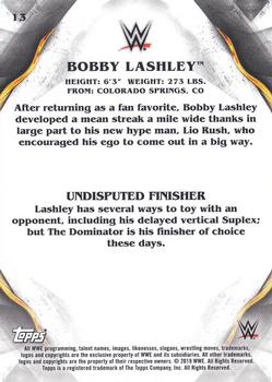 2019 Topps WWE Undisputed #13 Bobby Lashley Back