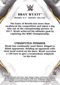 2019 Topps WWE Undisputed #16 Bray Wyatt Back