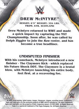 2019 Topps WWE Undisputed #27 Drew McIntyre Back