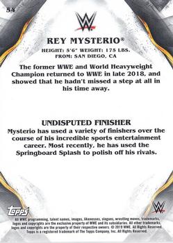 2019 Topps WWE Undisputed #54 Rey Mysterio Back