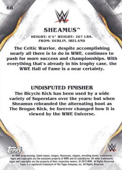 2019 Topps WWE Undisputed #66 Sheamus Back