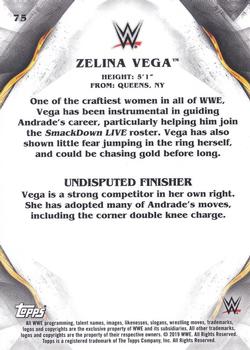 2019 Topps WWE Undisputed #75 Zelina Vega Back