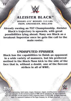 2019 Topps WWE Undisputed #77 Aleister Black Back