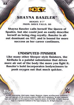 2019 Topps WWE Undisputed #85 Shayna Baszler Back