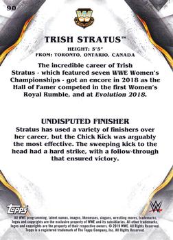 2019 Topps WWE Undisputed #90 Trish Stratus Back