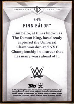 2019 Topps Transcendent Collection WWE - Black #A-FB Finn Balor Back