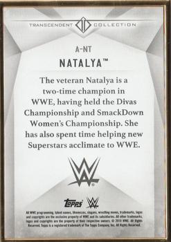 2019 Topps Transcendent Collection WWE - Black #A-NT Natalya Back