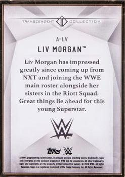 2019 Topps Transcendent Collection WWE - Purple #A-LV Liv Morgan Back