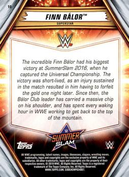 2019 Topps WWE SummerSlam #10 Finn Bálor Back