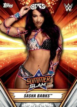 2019 Topps WWE SummerSlam #27 Sasha Banks Front