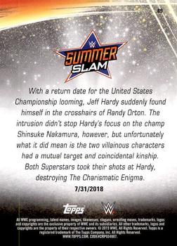 2019 Topps WWE SummerSlam #89 Shinsuke Nakamura and Randy Orton Attack Jeff Hardy Back