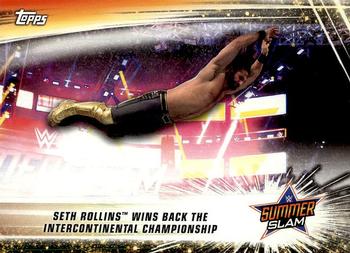 2019 Topps WWE SummerSlam #93 Seth Rollins Wins Back the Intercontinental Championship Front