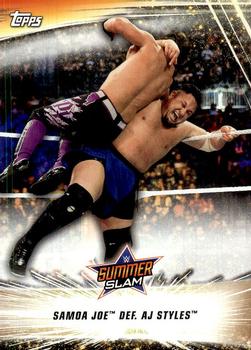 2019 Topps WWE SummerSlam #96 Samoa Joe def. AJ Styles Front