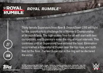 2019 Topps Now WWE #1 Royal Rumble Back