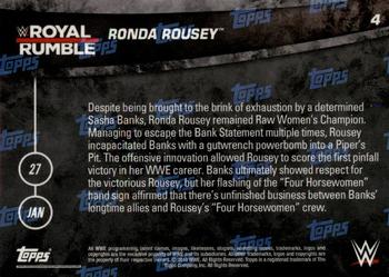 2019 Topps Now WWE #4 Ronda Rousey Back