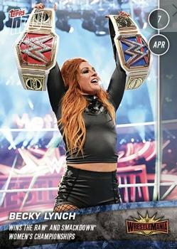 2019 Topps Now WWE #18 Becky Lynch Front