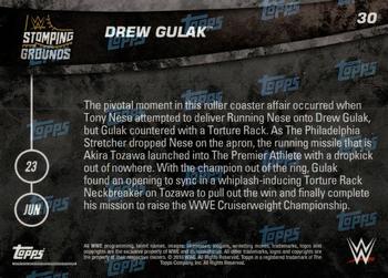 2019 Topps Now WWE #30 Drew Gulak Back