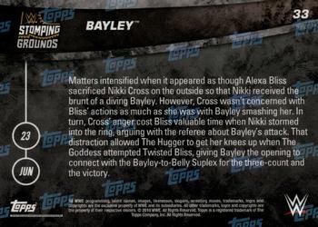 2019 Topps Now WWE #33 Bayley Back