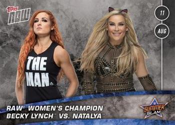 2019 Topps Now WWE #40 Becky Lynch / Natalya Front