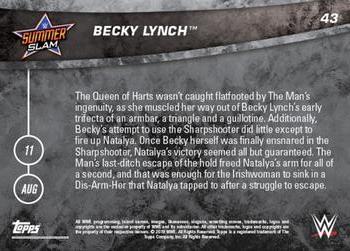 2019 Topps Now WWE #43 Becky Lynch / Natalya Back