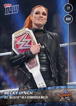 2019 Topps Now WWE #43 Becky Lynch / Natalya Front