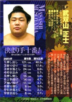 2000 BBM Sumo Kesho Mawashi #9 Musoyama Masashi Back