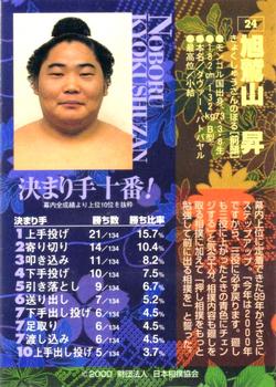 2000 BBM Sumo Kesho Mawashi #24 Kyokushuzan Noboru Back