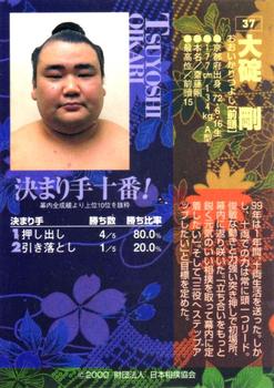 2000 BBM Sumo Kesho Mawashi #37 Oikari Tsuyoshi Back
