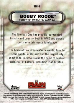 2019 Topps WWE RAW - Hometown Heroes #HH-8 Bobby Roode Back