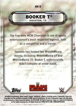 2019 Topps WWE RAW - Hometown Heroes #HH-9 Booker T Back