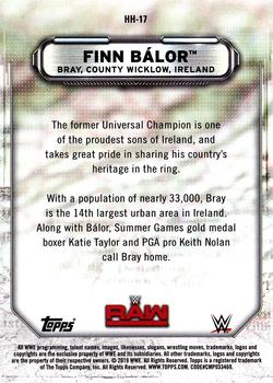 2019 Topps WWE RAW - Hometown Heroes #HH-17 Finn Bálor Back