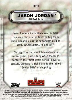 2019 Topps WWE RAW - Hometown Heroes #HH-19 Jason Jordan Back