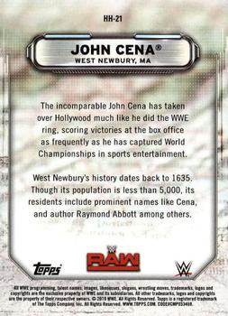 2019 Topps WWE RAW - Hometown Heroes #HH-21 John Cena Back