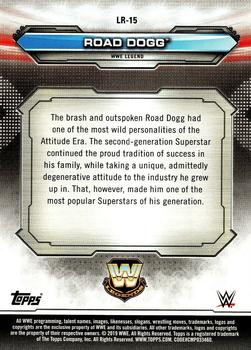 2019 Topps WWE RAW - Legends of Raw #LR-15 Road Dogg Back