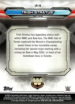 2019 Topps WWE RAW - Legends of Raw #LR-18 Trish Stratus Back