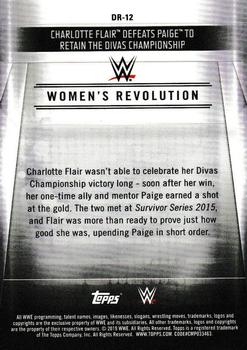 2019 Topps WWE RAW - Women's Revolution (Part 2) #DR-12 Charlotte Flair Def Paige to Retain the Divas Championship Back