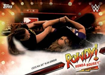 2019 Topps WWE RAW - Rowdy Ronda Rousey Spotlight (Part 2) #14 Ronda Rousey Front