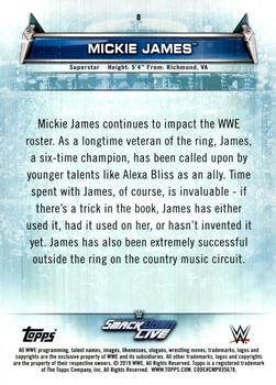 2019 Topps WWE Women's Division #8 Mickie James Back