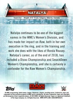 2019 Topps WWE Women's Division #9 Natalya Back