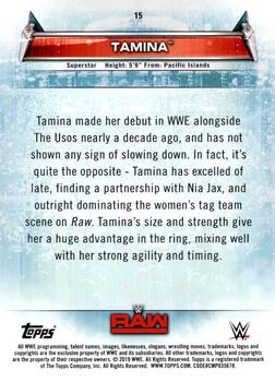 2019 Topps WWE Women's Division #15 Tamina Back