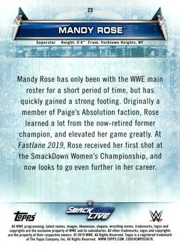 2019 Topps WWE Women's Division #23 Mandy Rose Back